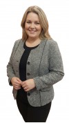 Kinga blézer szövet szürke